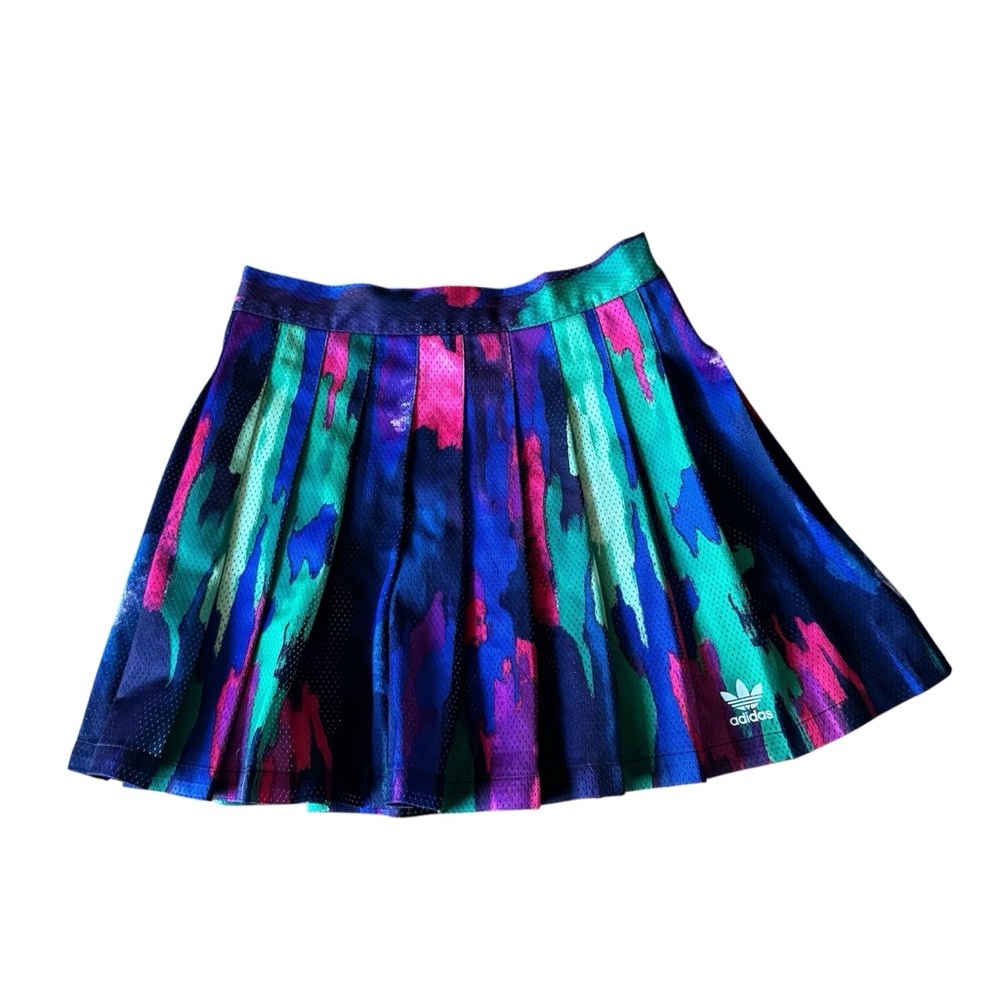Adidas X Pharrell Williams Limited Edition Pleated Multi Color Skirt Small - Picture 2 of 8